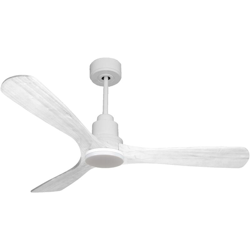 foto del prodotto klassfan ventilatore da soffitto reversibile termostato dimmabile wifi motore cc tetti inclinati telecomando luce a tre toni hypersilence memoria