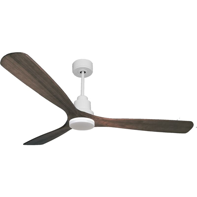 foto del prodotto klassfan ventilatore da soffitto reversibile termostato dimmabile wifi motore cc tetti inclinati telecomando luce a tre toni hypersilence memoria