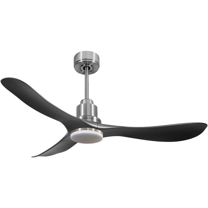 foto del prodotto klassfan ventilatore da soffitto reversibile termostato dimmabile wifi motore cc tetti inclinati telecomando luce a tre toni hypersilence memoria