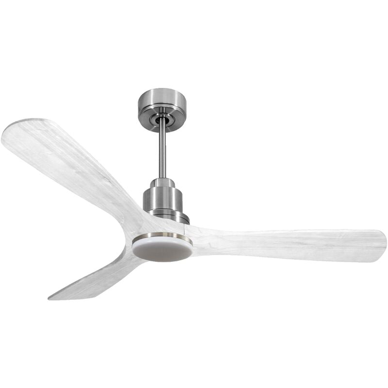 foto del prodotto klassfan ventilatore da soffitto reversibile termostato dimmabile wifi motore cc tetti inclinati telecomando luce a tre toni hypersilence memoria