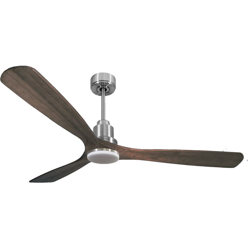 foto del prodotto klassfan ventilatore da soffitto reversibile termostato dimmabile wifi motore cc tetti inclinati telecomando luce a tre toni hypersilence memoria