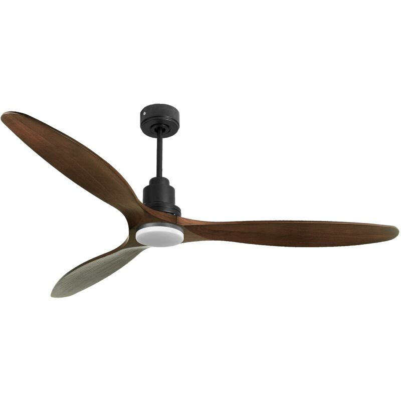 foto del prodotto klassfan ventilatore da soffitto reversibile termostato dimmabile wifi motore cc tetti inclinati telecomando luce a tre toni hypersilence memoria