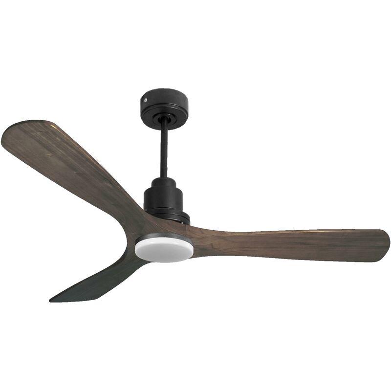 foto del prodotto klassfan ventilatore da soffitto reversibile termostato dimmabile wifi motore cc tetti inclinati telecomando luce a tre toni hypersilence memoria