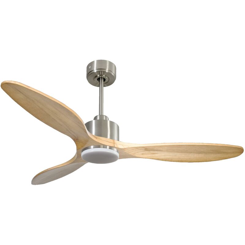 foto del prodotto klassfan ventilatore da soffitto reversibile termostato dimmabile wifi motore cc tetti inclinati telecomando luce a tre toni hypersilence memoria