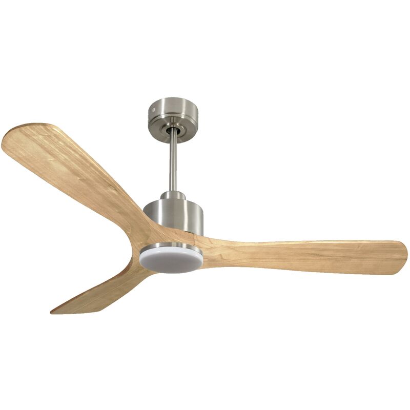 foto del prodotto klassfan ventilatore da soffitto reversibile termostato dimmabile wifi motore cc tetti inclinati telecomando luce a tre toni hypersilence memoria
