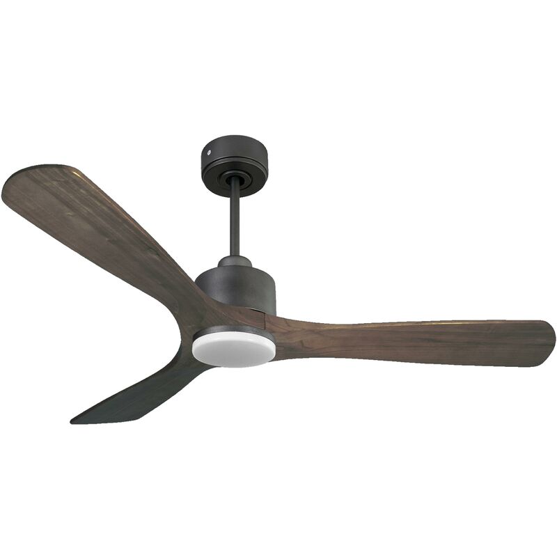 foto del prodotto klassfan ventilatore da soffitto reversibile termostato dimmabile wifi motore cc tetti inclinati telecomando luce a tre toni hypersilence memoria