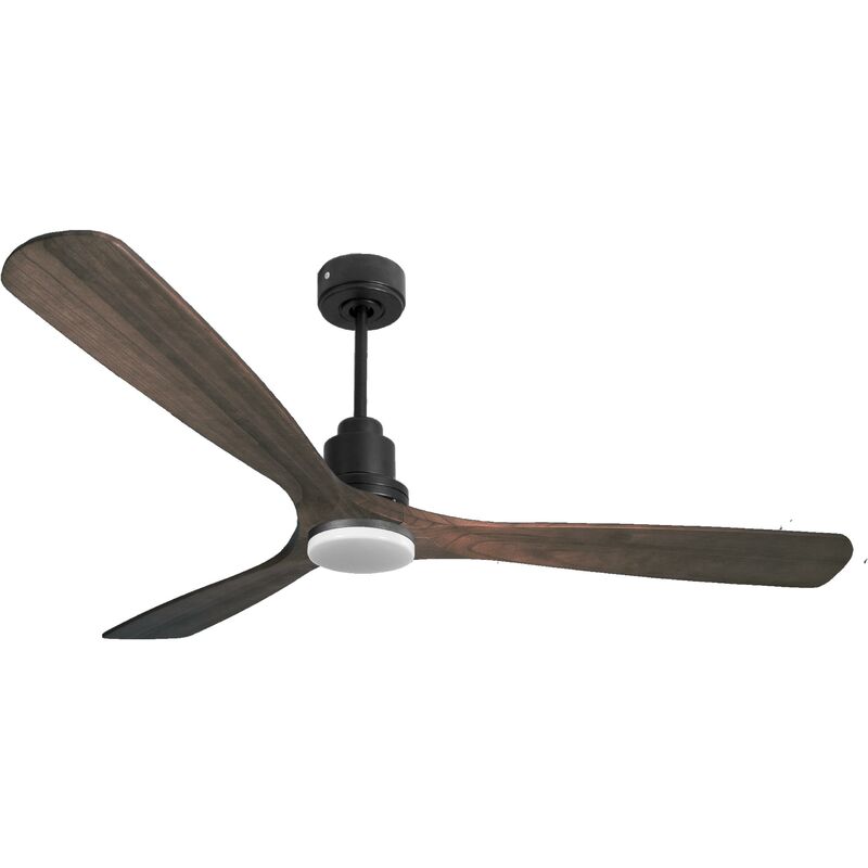 foto del prodotto klassfan ventilatore da soffitto reversibile termostato dimmabile wifi motore cc tetti inclinati telecomando luce a tre toni memoria purline