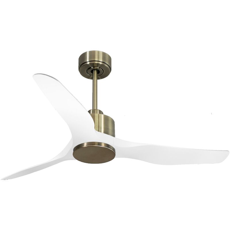 foto del prodotto klassfan ventilatore da soffitto reversibile termostato wifi motore cc tetti inclinati telecomando adattatore 2 3 lame hypersilence memoria purline