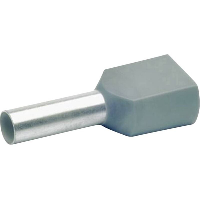 foto del prodotto klauke 87412 capocorda doppio 4 mm parzialmente isolato grigio 100 pz.