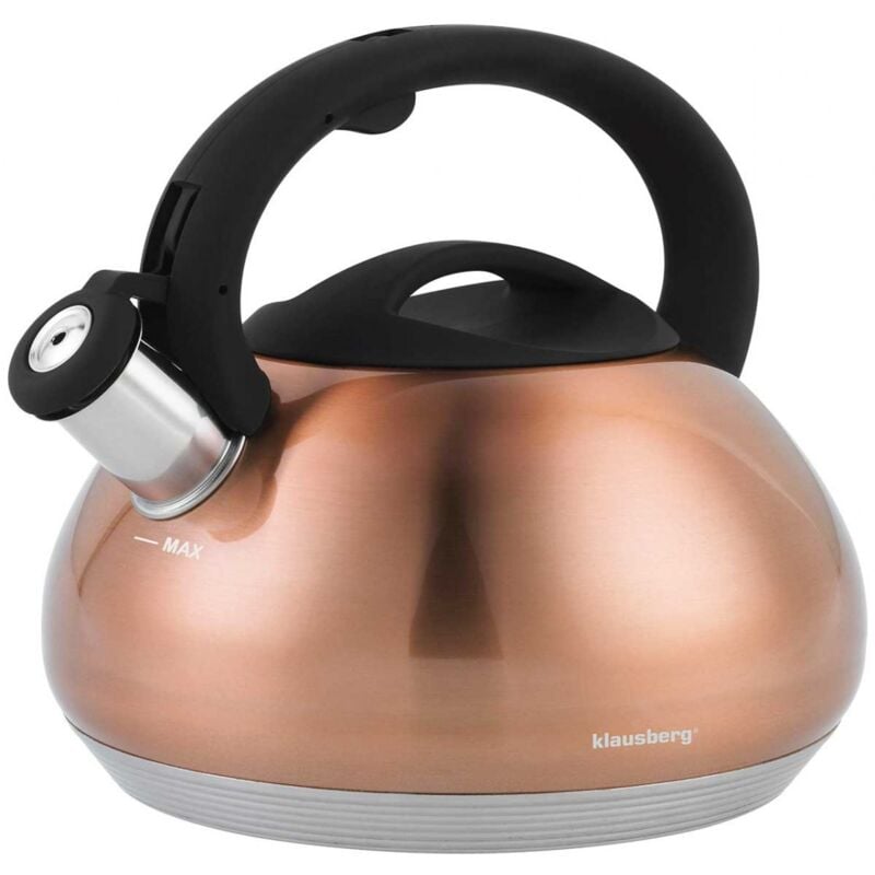 foto del prodotto klausberg bollitore fischioso 2,7l kb 7385 rame
