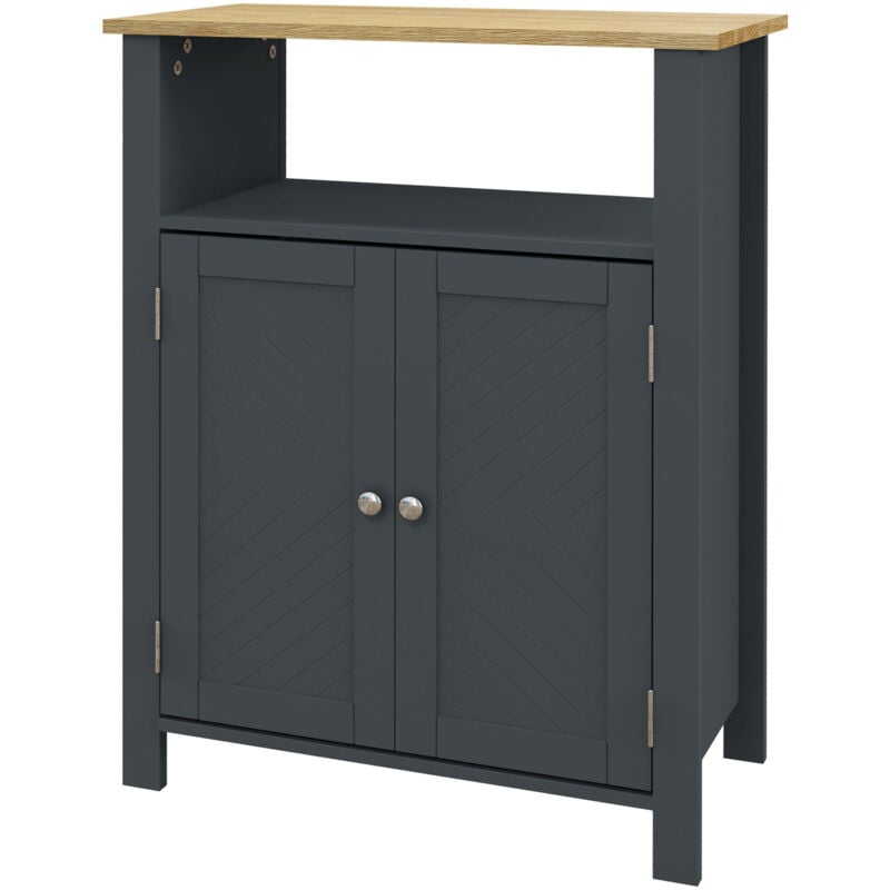 foto del prodotto kleankin mobiletto multiuso con ripiano interno regolabile in mdf e truciolato