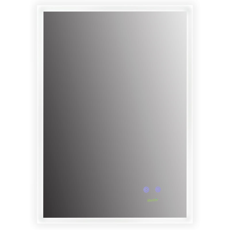 foto del prodotto kleankin specchio bagno con luce led, tasti touch e funzione anti appannamento