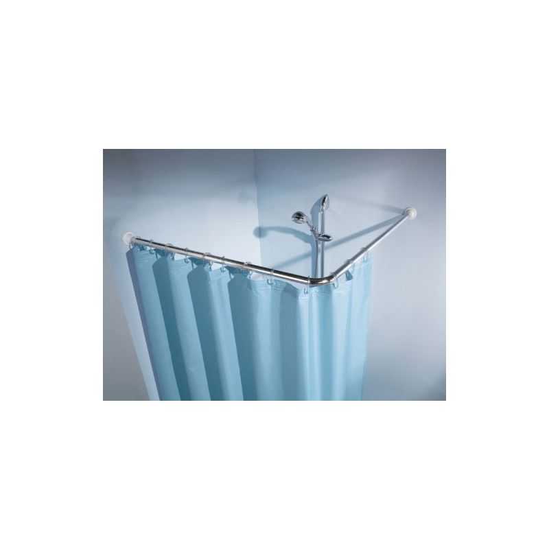 foto del prodotto kleine wolke 0348101001 asta per doccia ad angolo 90 x 90 cm, diametro 25 mm, colore cromo
