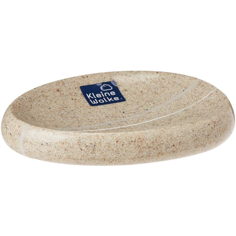 foto del prodotto kleine wolke stones 5080226853 piattino porta sapone, colore beige sabbia