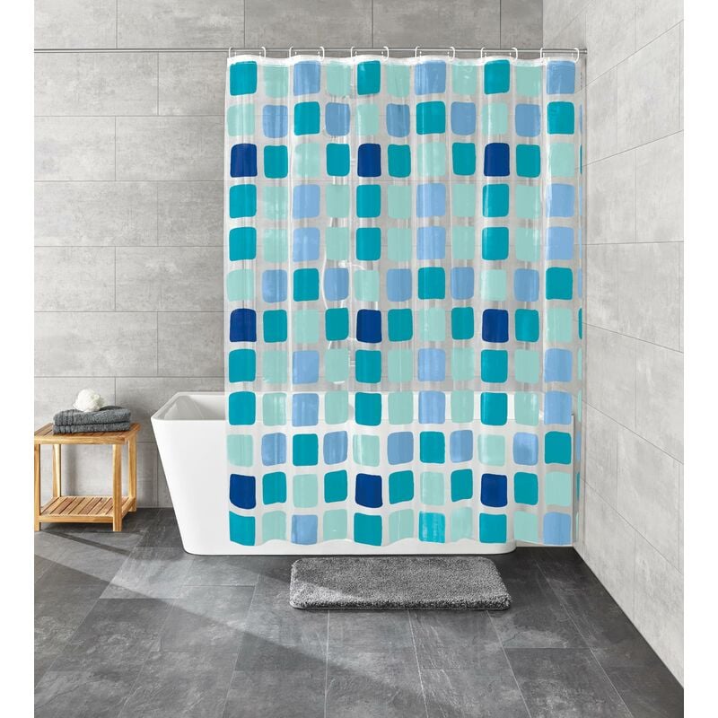 foto del prodotto kleine wolke tenda da doccia, multicolore mehrfarbig , 180 cm x 200 cm