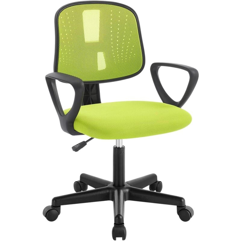 foto del prodotto klihome sedia da scrivania per bambini girevole ergonomico con altezza goregolabile verde
