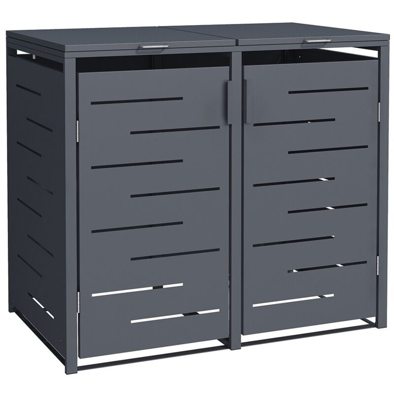 foto del prodotto kliko ombouw design 2 contenitori antracite