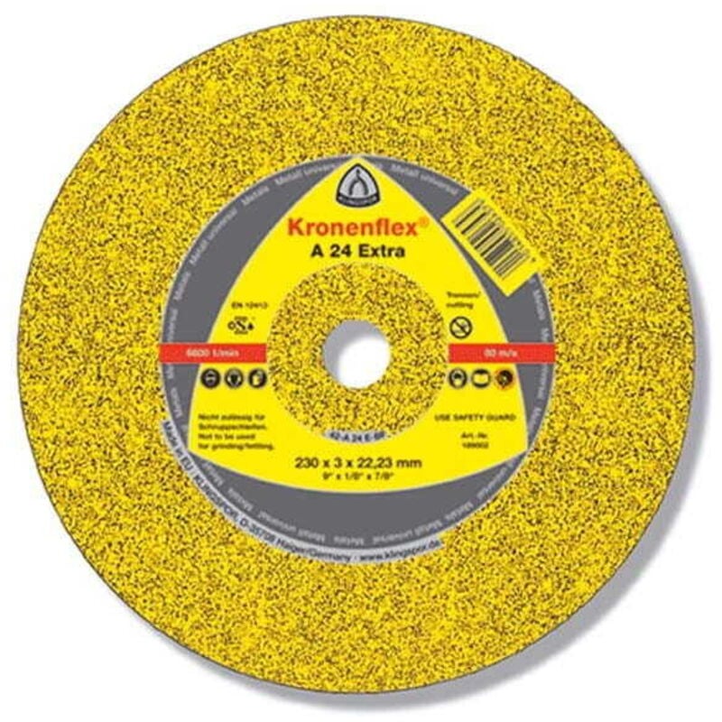 foto del prodotto klingspor disco da taglio a 24 extra d230xb2mm foro 22,23mm medio duro ger rev.6600rpm per 25 