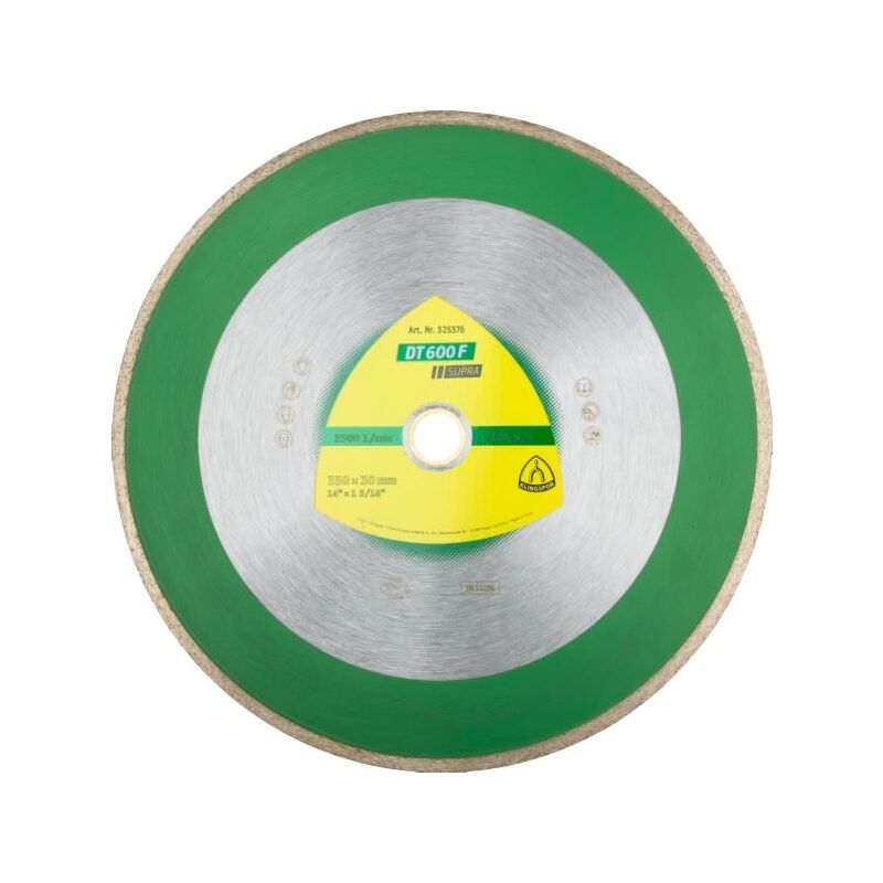 foto del prodotto klingspor tarcza diamentowa pe na 250mm x 1,9mm x 30 25,4mm dt600f do ceramiki