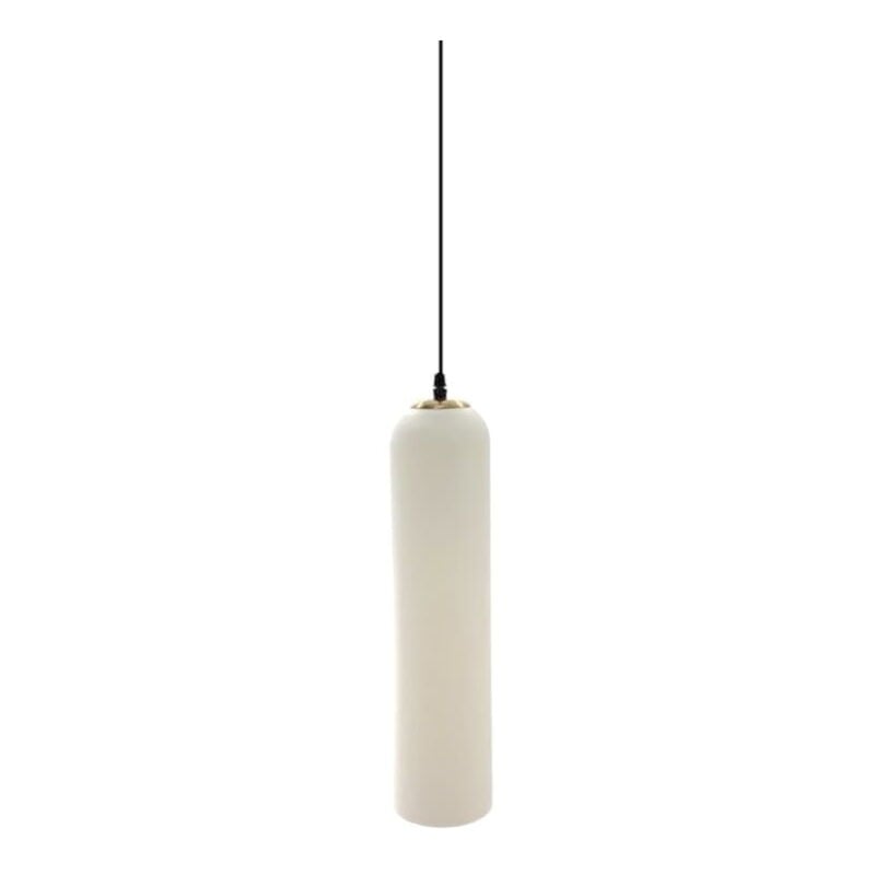 foto del prodotto klok white - lampada a sospensione moderna in oro e bianco