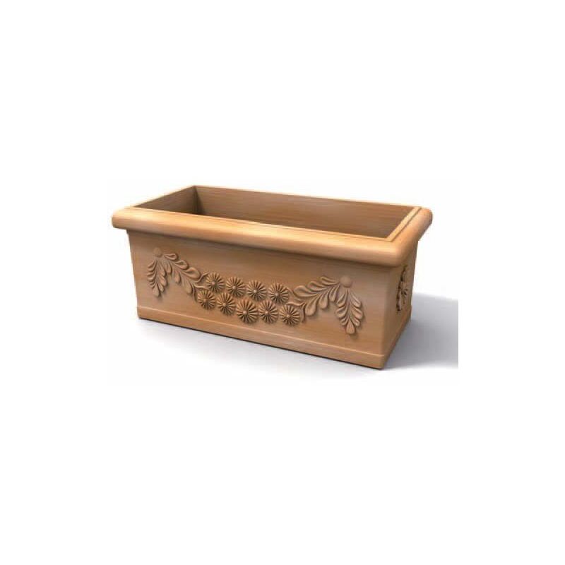 foto del prodotto kloris vaso rettangolare per piante 80x40 cm teracotta
