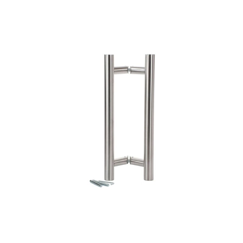 foto del prodotto klose besser coppia di bastoni da mare in acciaio inox 304 con impugnatura dritta 32 l.600 asse 400 mm 695