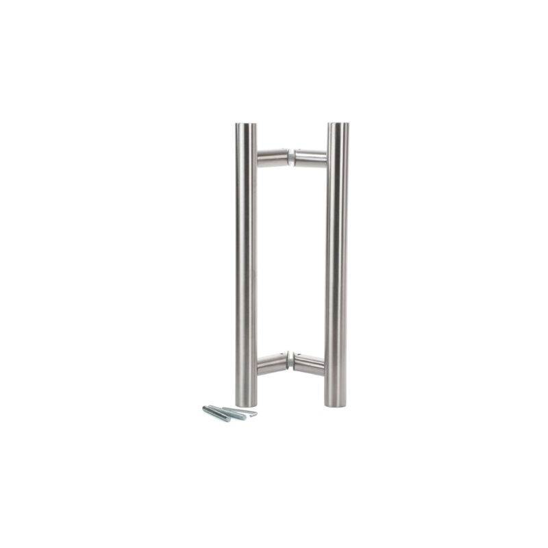 foto del prodotto klose besser coppia di bastoni da mare in acciaio inox 304 con impugnatura obliqua 38 l.1800 asse 1500mm inox import 337