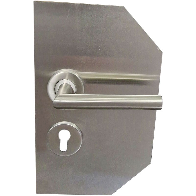 foto del prodotto klose besser maniglie per porte rettangolari con angolo vif acciaio inox 304 1 coppia di rose cilindriche