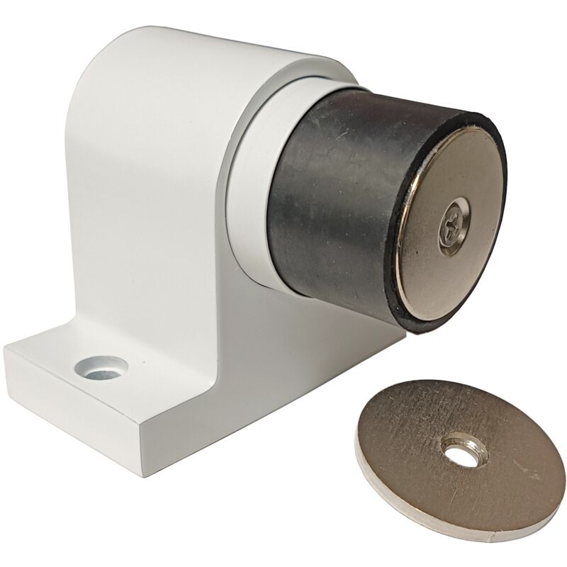 foto del prodotto klose besser tappo magnetico a pavimento colore epoxy bianco, grigio o nero per porte pesanti.in acciaio inossidabile 304. bianco
