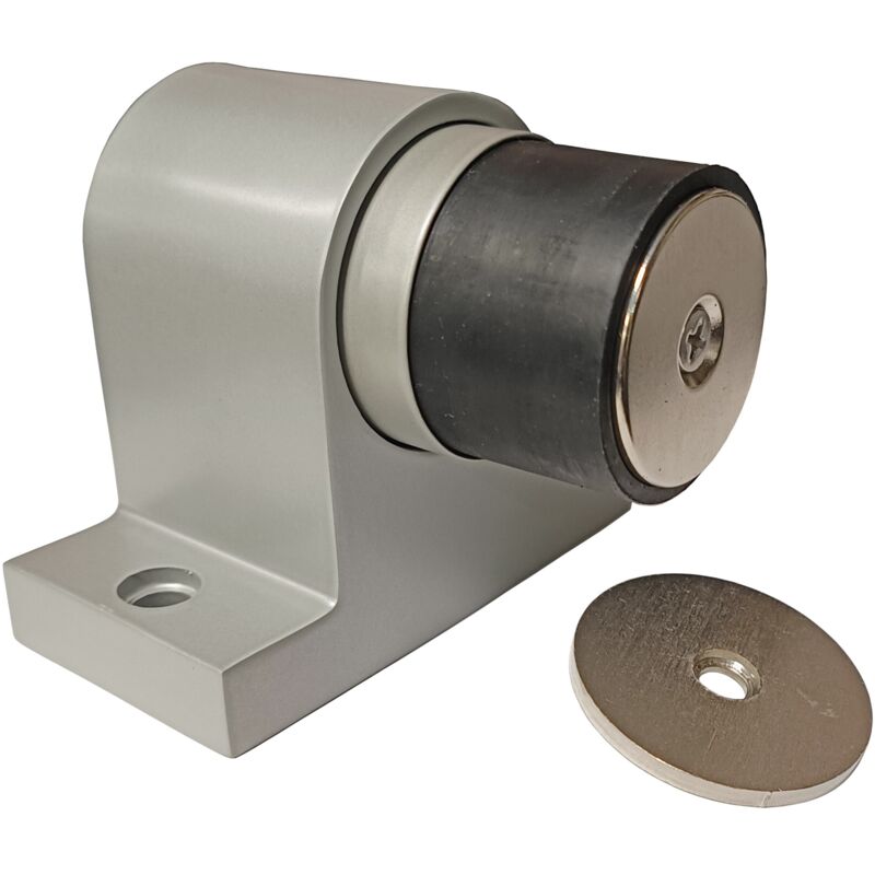 foto del prodotto klose besser tappo magnetico a pavimento colore epoxy bianco, grigio o nero per porte pesanti.in acciaio inossidabile 304. grigio