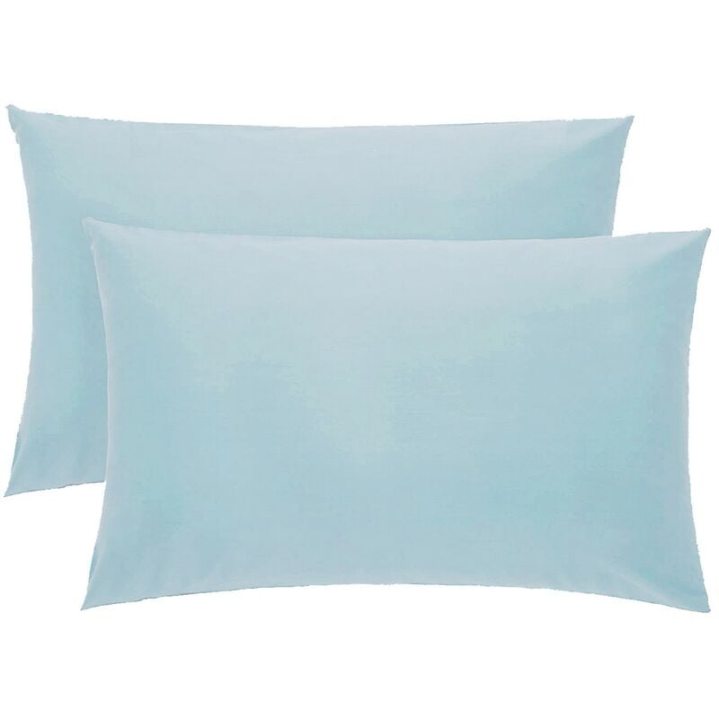 foto del prodotto klulk coppia federe cielo 100 cotone, 52 x 82 cm, set di 2 cuscino letto, chiusura a busta, tinta unita, made in italy