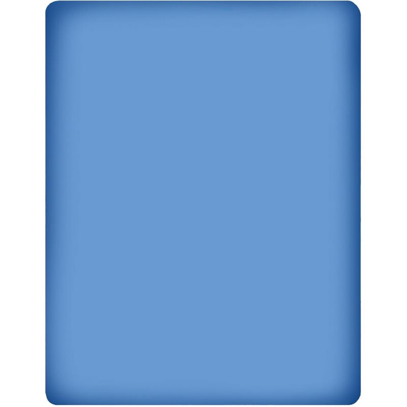 immagine 0 del prodotto klulk lenzuolo sotto con angoli elasticizzati matrimoniale maxi blu cobalto 100 cotone 180 x 210 27 cm made in italy 2 posti