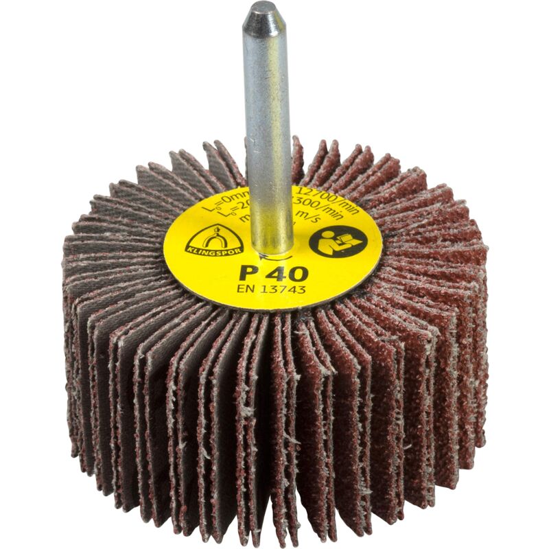 foto del prodotto km 613 250985 ruota lamellare, 20 x 15 x 6 mm, 25 pz, grana 180, 284740 klingspor