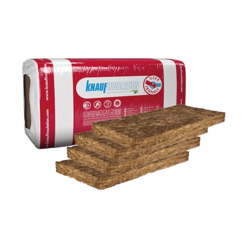 foto del prodotto knauf insulation - mineral wool 35 60x1200 knauf sp.100 confezione di 6 pannelli di 4.32 mq