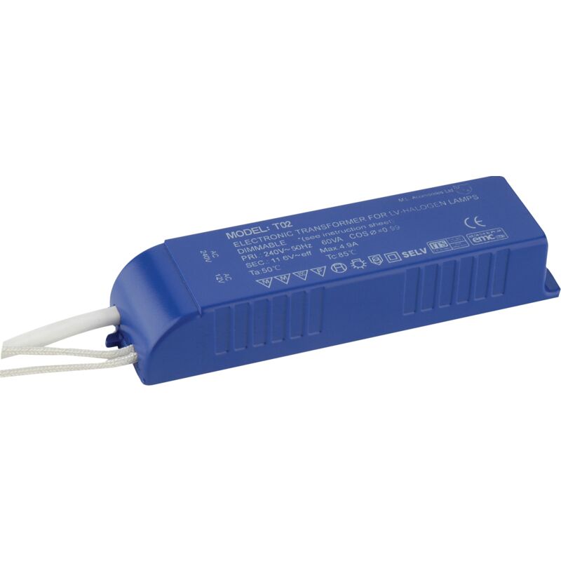foto del prodotto knightsbridge t02 trasformatore 12v 20 60w, alogena dimmer