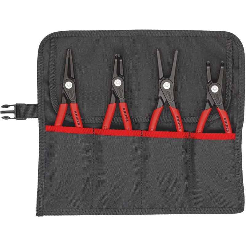 foto del prodotto knipex 00 19 57 v01 assortimento di pinze per anelli di sicurezza 4 pezzi confezione self service blister 