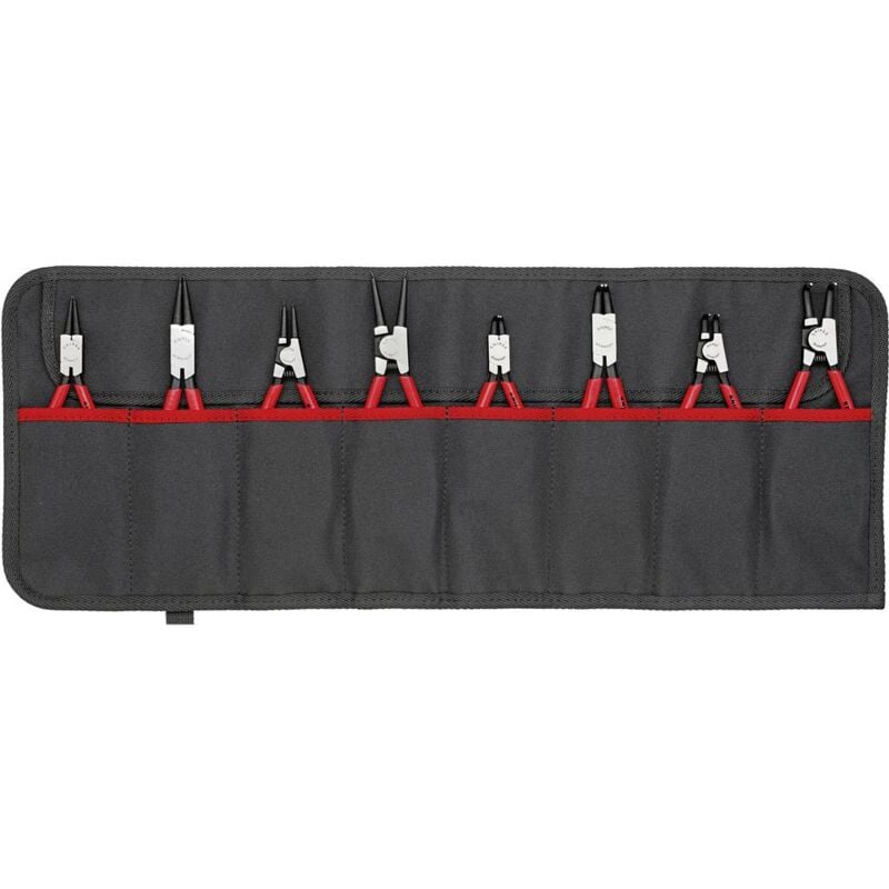 foto del prodotto knipex 00 19 58 v01 kit pinze per anelli di sicurezza adatto per pinze per anelli anelli esterni ed interni 12 25 mm,