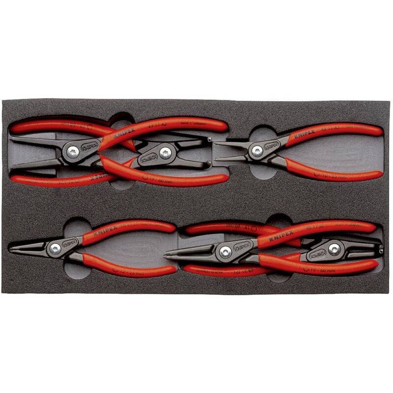 foto del prodotto knipex 00 20 01 v02 kit pinze per anelli di sicurezza adatto per pinze per anelli anelli esterni ed interni 12 25 mm,