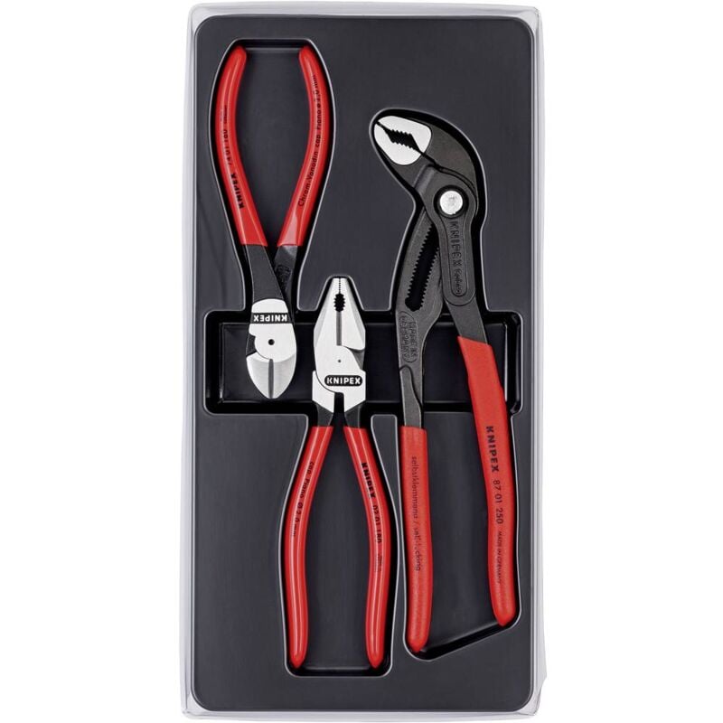 foto del prodotto knipex 00 20 10 officina e meccanica kit pinze 3 parti