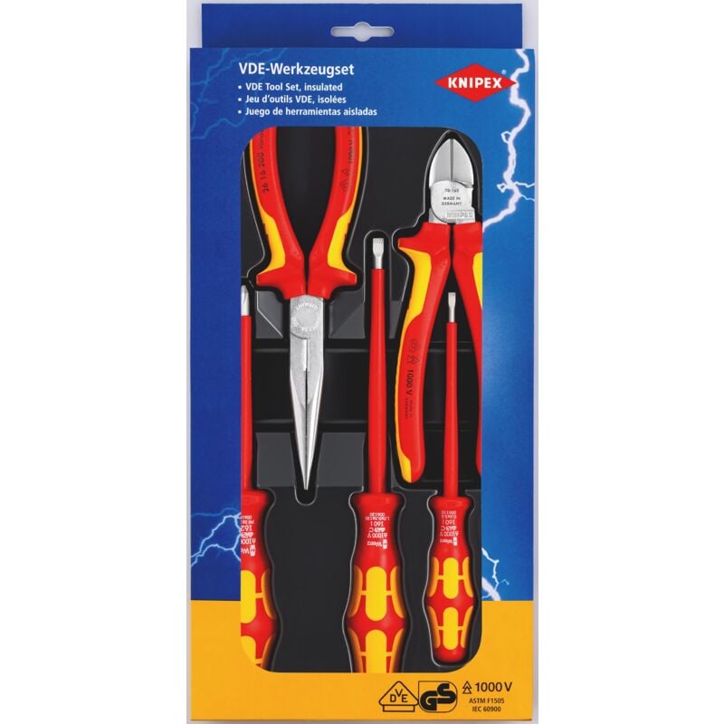 foto del prodotto knipex 00 20 13 assortimento di utensili vde 5 pezzi