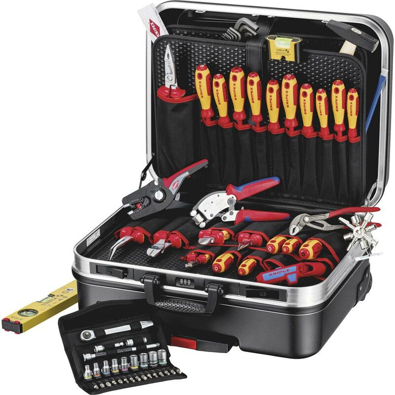 foto del prodotto knipex 00 21 06 elettricisti, artigiani valigetta porta utensili con contenuto l x a x p 430 x 280 x 515 mm