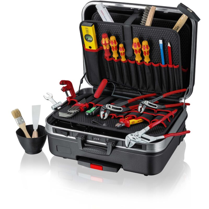 foto del prodotto knipex - 00 21 06 hk s valigia portautensili 'big basic move' sanitari 31 pezzi