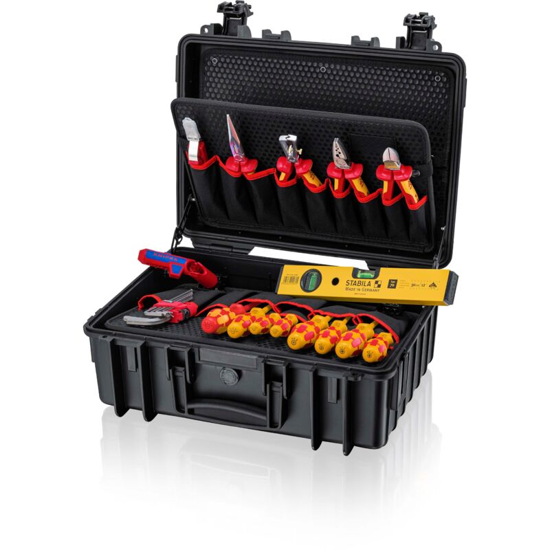 foto del prodotto knipex 00 21 34 hl s2 valigetta porta utensili con contenuto 24 parti l x a x p 470 x 370 x 190 mm