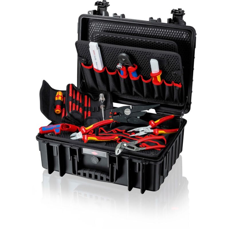 foto del prodotto knipex 00 21 35 valigia portautensili robust23 elettro 25 pezzi