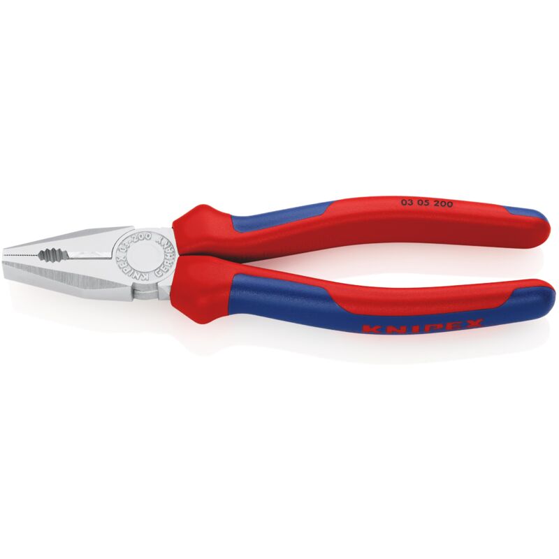 foto del prodotto knipex 03 05 200 pinza universale rivestiti in materiale bicomponente cromata 200 mm