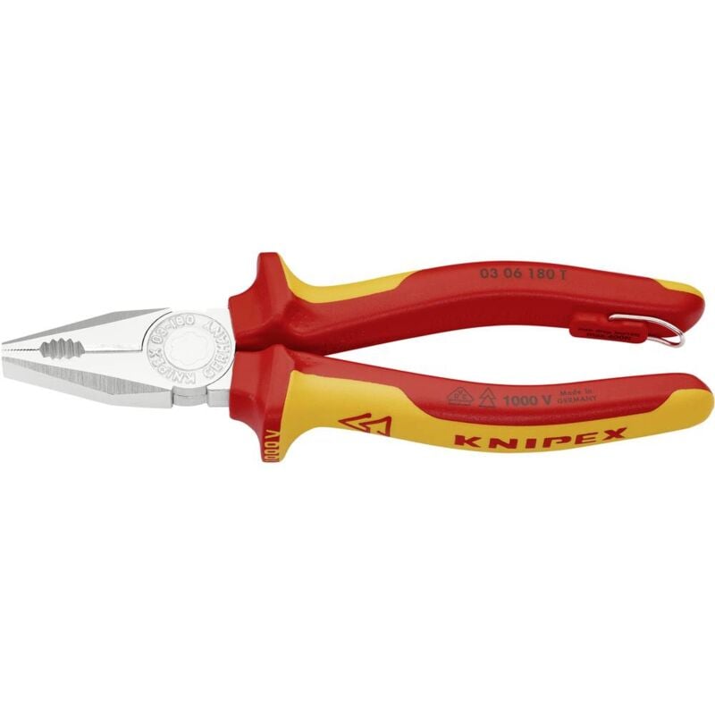 foto del prodotto knipex 03 06 180 t vde pinza universale 180 mm din en 60900, din iso 5746
