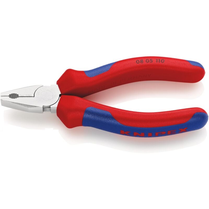 foto del prodotto knipex 08 05 110 pinza universale tascabile rivestiti in materiale bicomponente cromata 110 mm