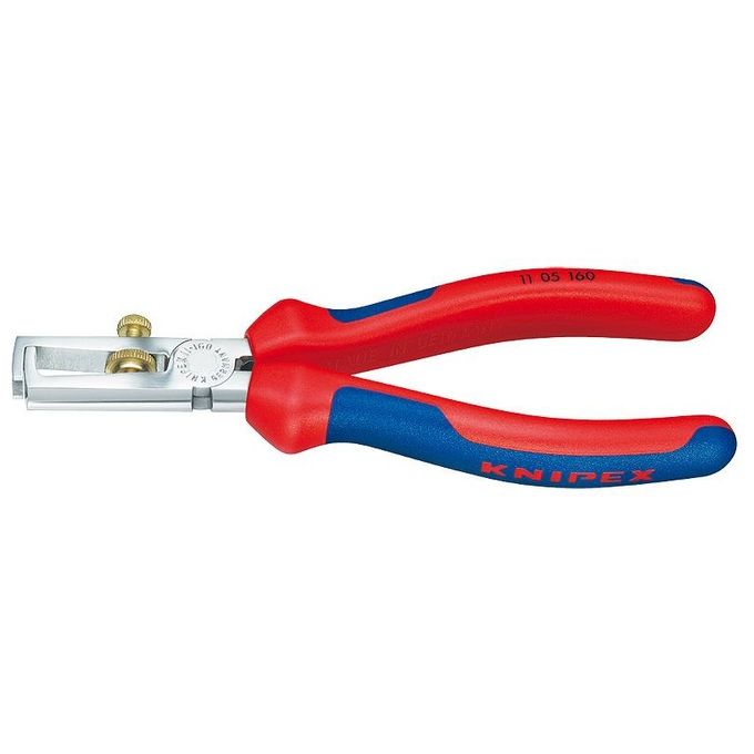 foto del prodotto knipex 11 05 160 pinza spellacavi blu, rosso