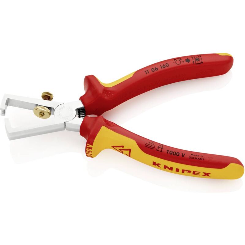 foto del prodotto knipex 11 06 160 pinza spelacavi 10 mm max 7 max 5 mm max 