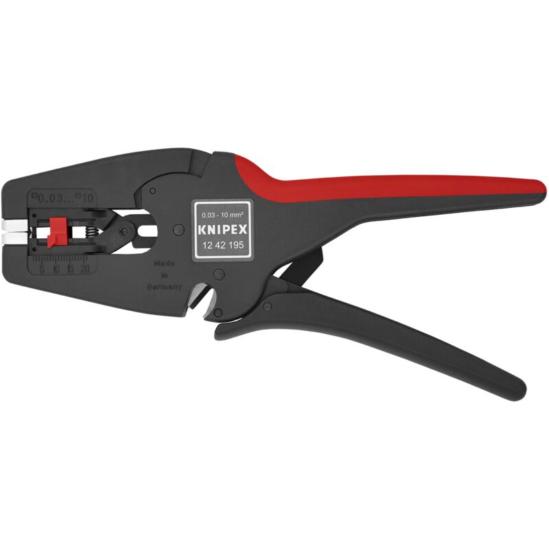 foto del prodotto knipex 12 42 195 sb multistrip 10 pinza spelacavi automatica 195 mm confezione self service blister 